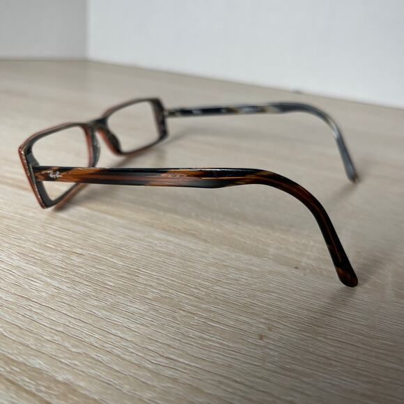 Ray-Ban RB5028 2016 Eyeglasses Marble Brown Frames Only 51-16-135 - Picture 7 of 8